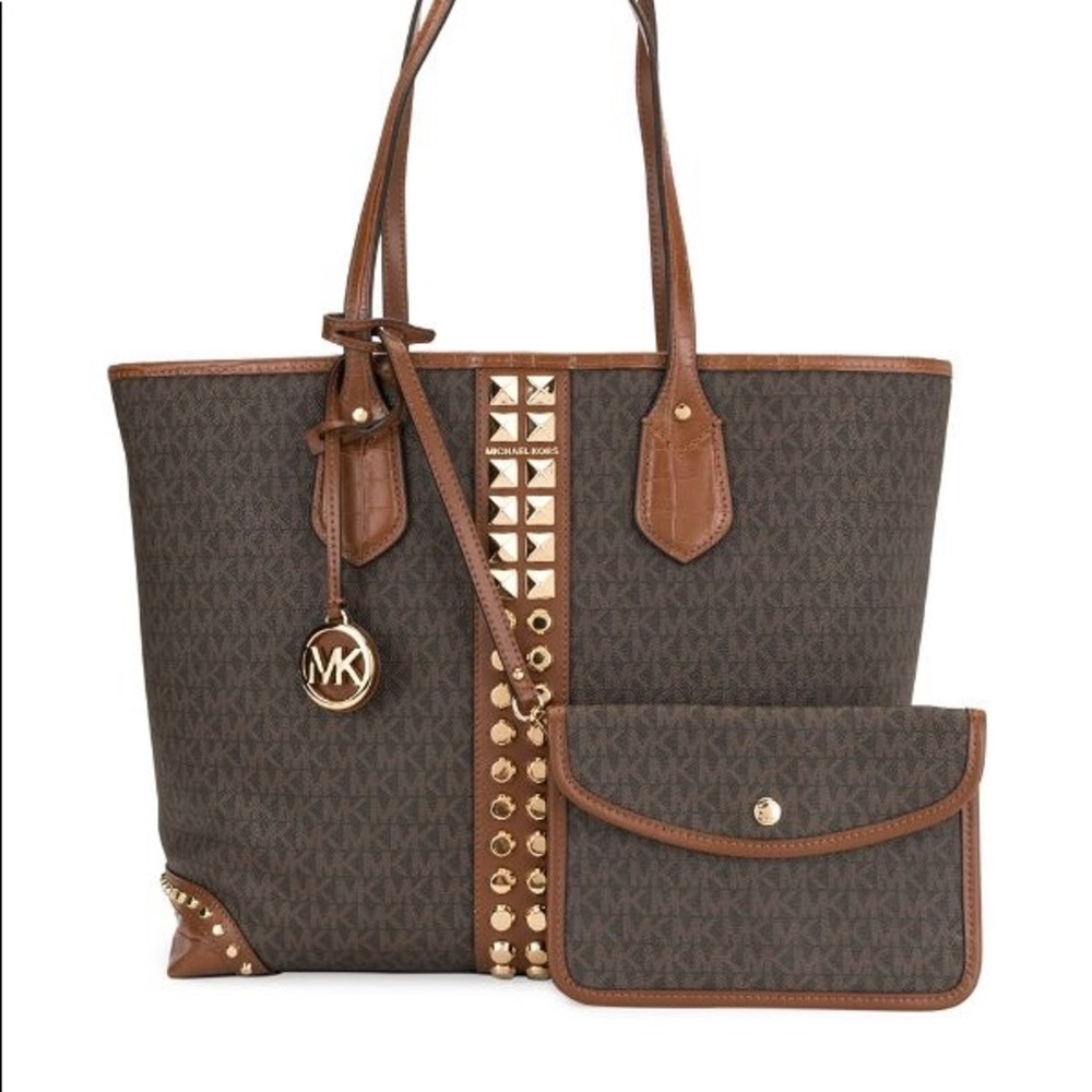 NWT Michael Kors Eva Studded Tote